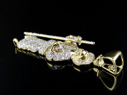 0.85 CTW Gold St. Jude Thaddaeus Lab Grown Diamond Pendant