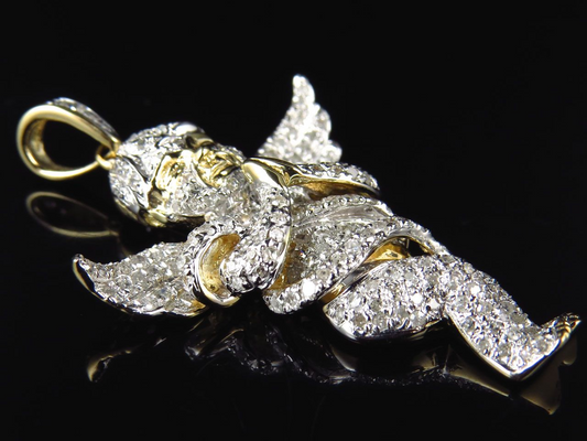 1.50" Fully Iced Out Lab Grown Diamond Angel Pendant