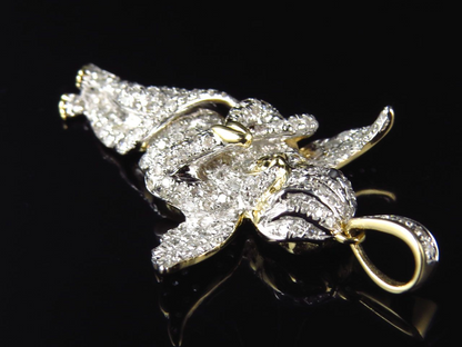 1.50" Fully Iced Out Lab Grown Diamond Angel Pendant
