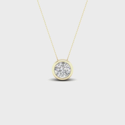 0.50 CTW Lab Grown Diamond Solitaire Pendant
