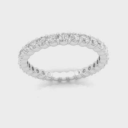 1 CTW Round Eternity Lab Grown Diamond Wedding Band