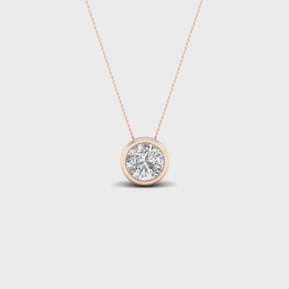 0.50 CTW Lab Grown Diamond Solitaire Pendant