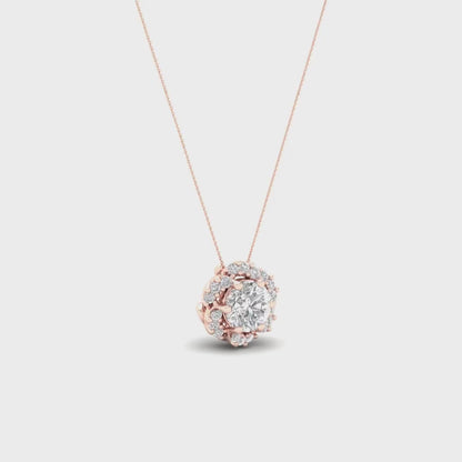 0.70 CTW Lab Grown Diamond Round Pendant
