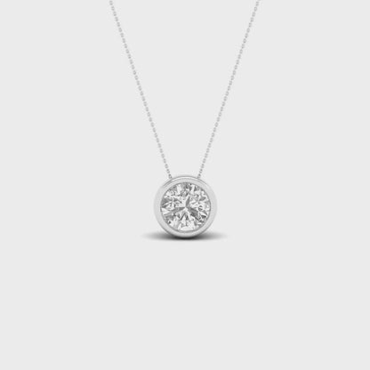 0.50 CTW Lab Grown Diamond Solitaire Pendant