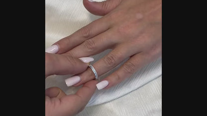 14k White Gold Alternative Lab Grown Diamond Band