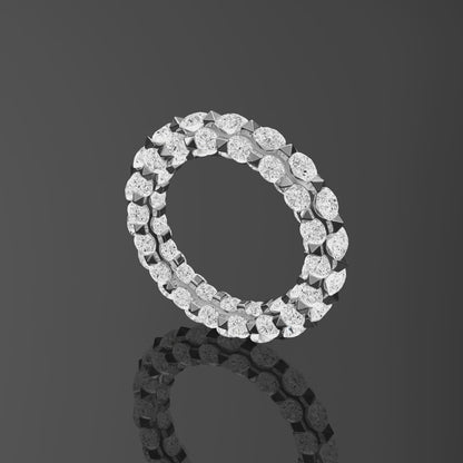 7 1/10 CTW Eternal Micro Prong Eternity Lab Grown Diamond  Wedding Band