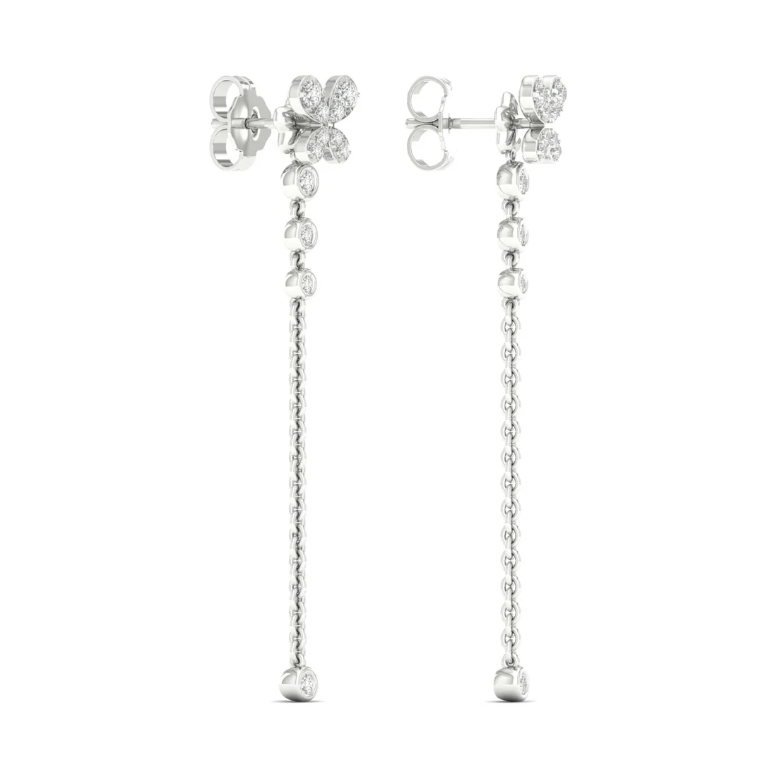 0.38 CTW Lab Grown Diamond Butterfly Drop Earring
