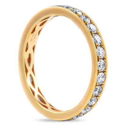 18k Rose Gold Round Cut Filigree Lab Grown Diamond Women Band