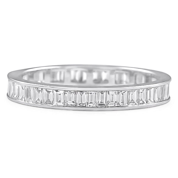 18k Rose Gold Lab Grown Diamond Eternity Wedding Band