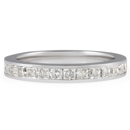 10k Yellow Gold Channel Set Lab Grown Diamond Wedding Band