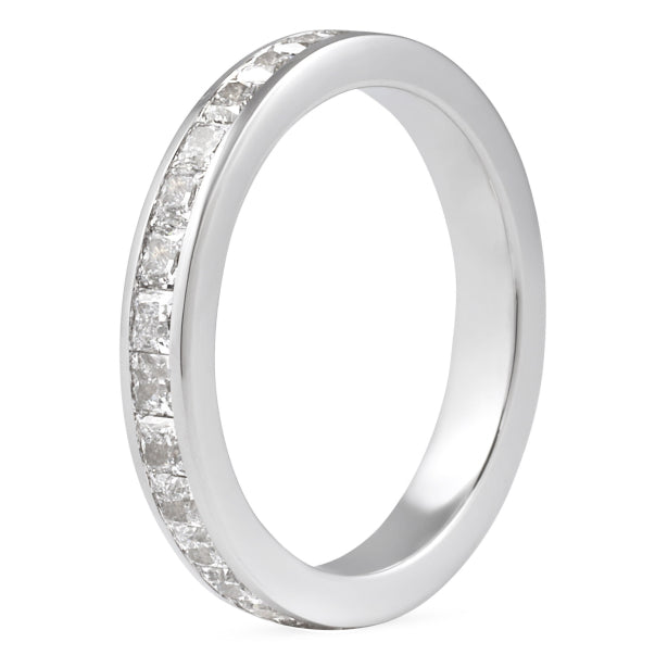 10k Yellow Gold Channel Set Lab Grown Diamond Wedding Band