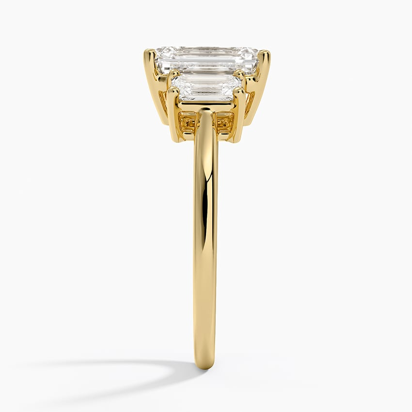 2 CT Lab Grwon Diamond 3 Stone Engagement Ring